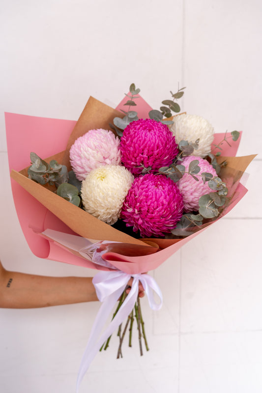 Mums Bouquet Pinks