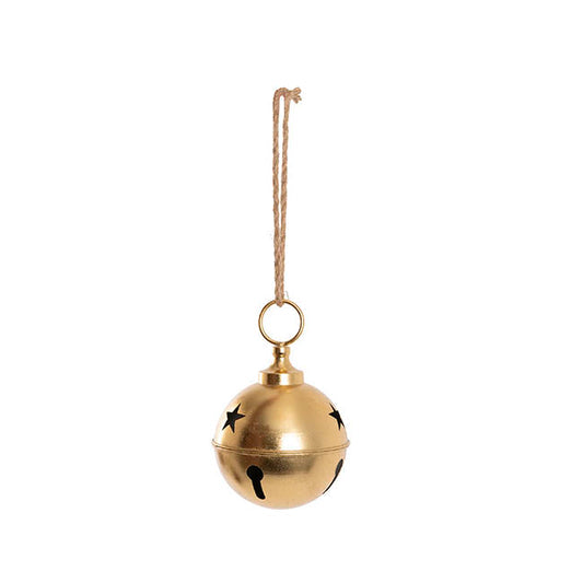 Hanging Christmas Star Large Bells Gold (24.5x31.5cmH)