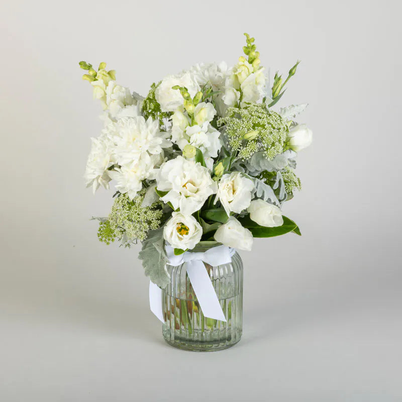 Rope Vase - White Netural