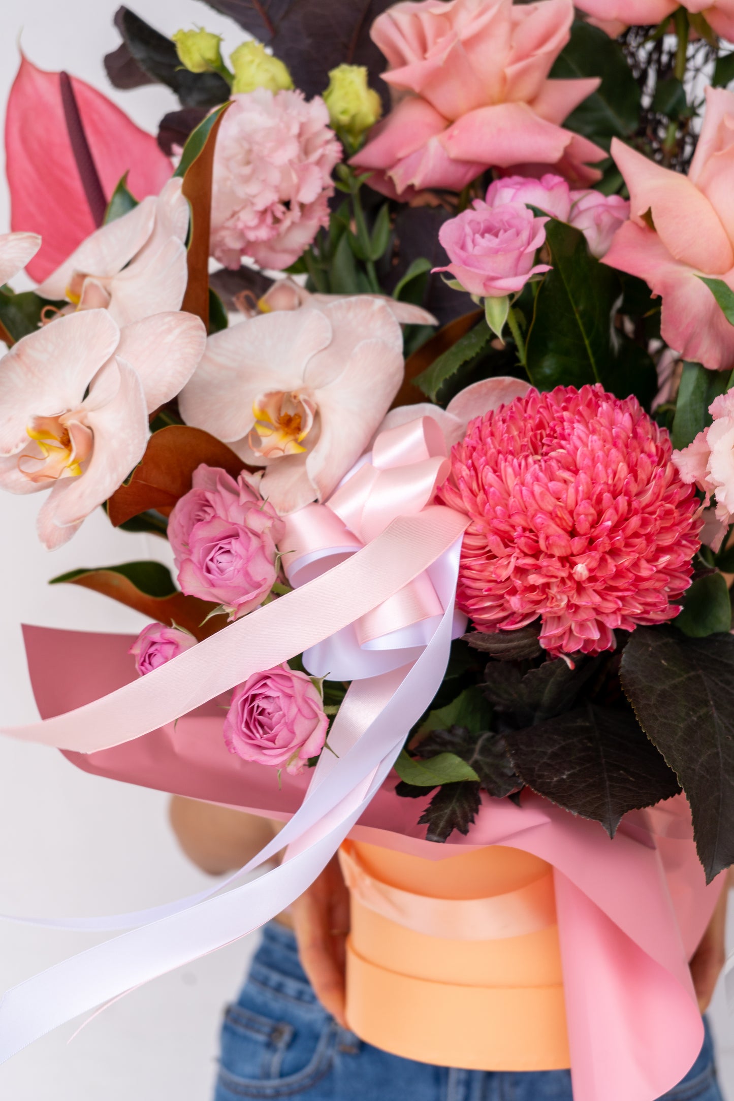 Luxe Apricot MD Hat Box