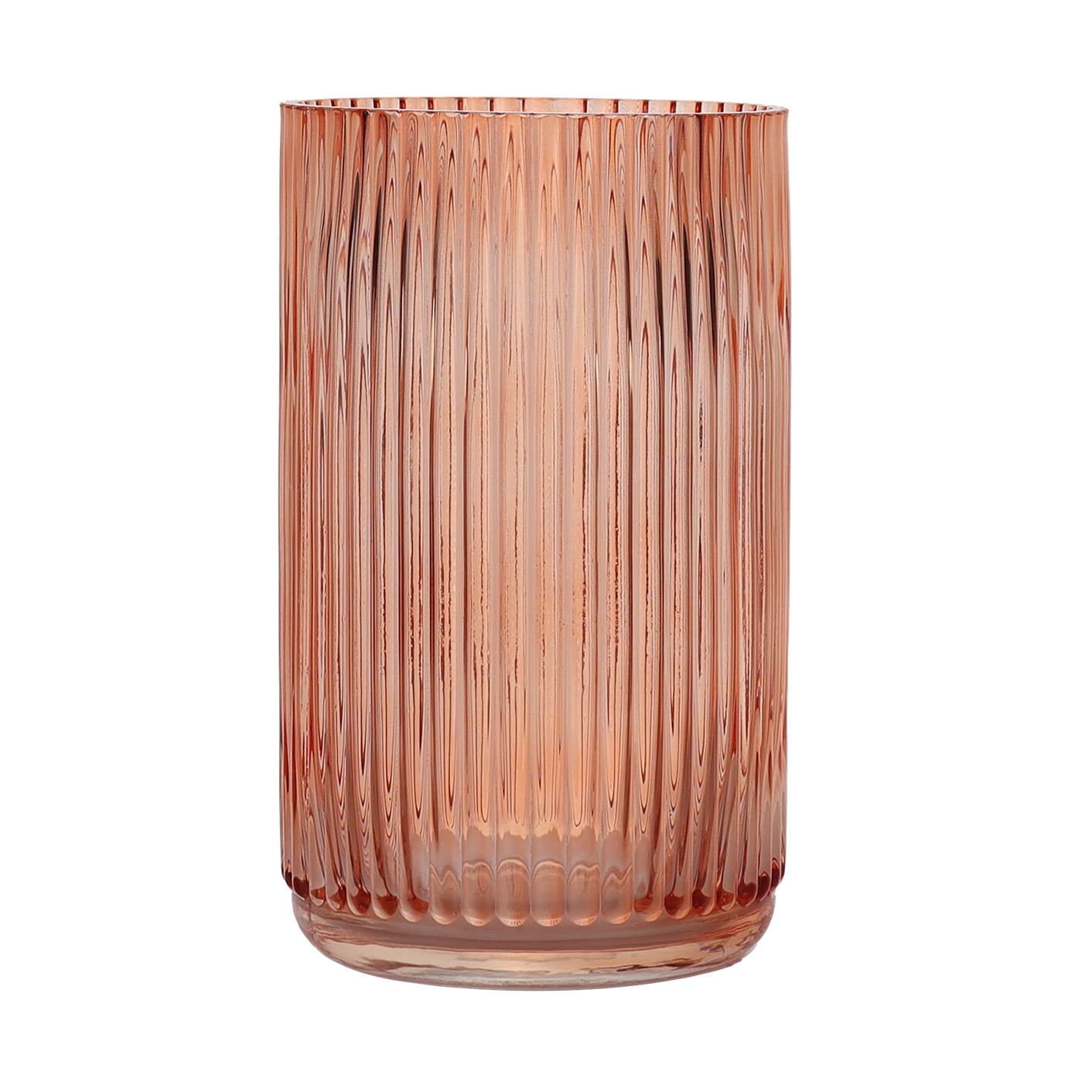 Ribbed Cylinder Apricot 25h