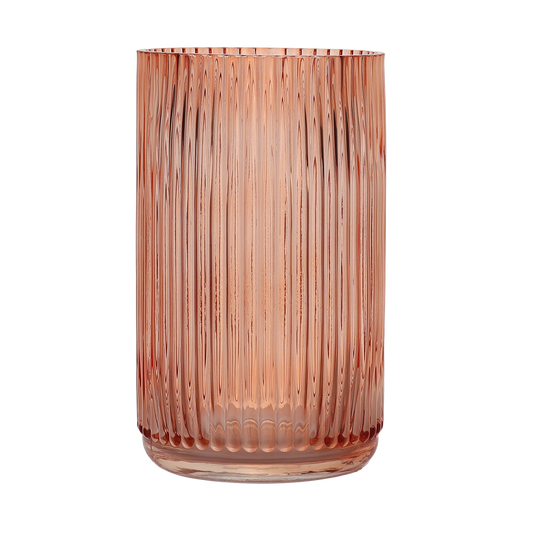 Ribbed Cylinder Apricot 25h