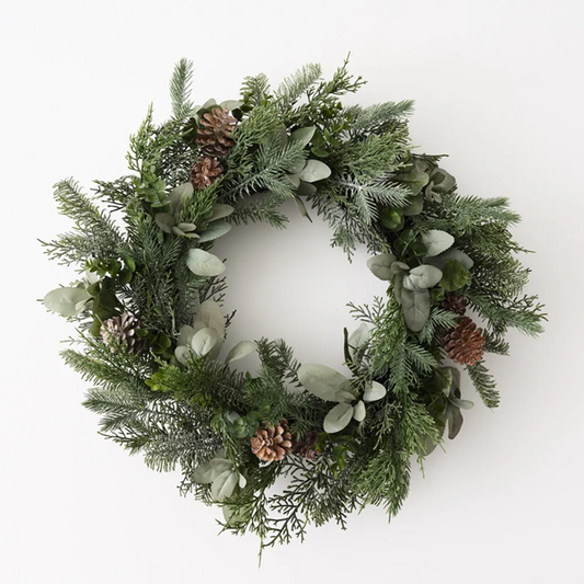 Wreath Pine Cone Mix 61cmD