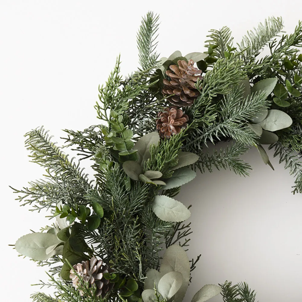 Wreath Pine Cone Mix 61cmD