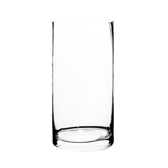 Glass Cylinder Vase 20cm H