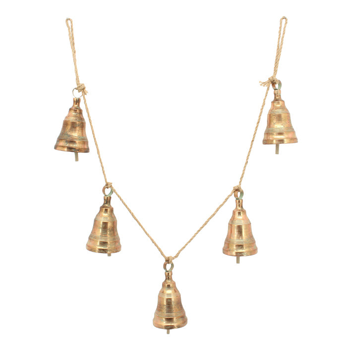 Rope Metal Copper Bell Garland
