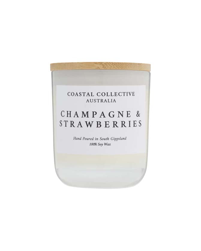 Coastal Collective: Champagne & Strawberries Mini Jar Candle