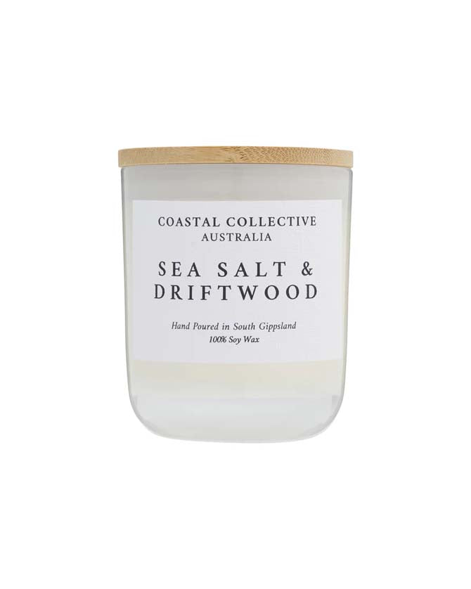 Coastal Collective: Sea Salt & Driftwood Mini Jar Candle
