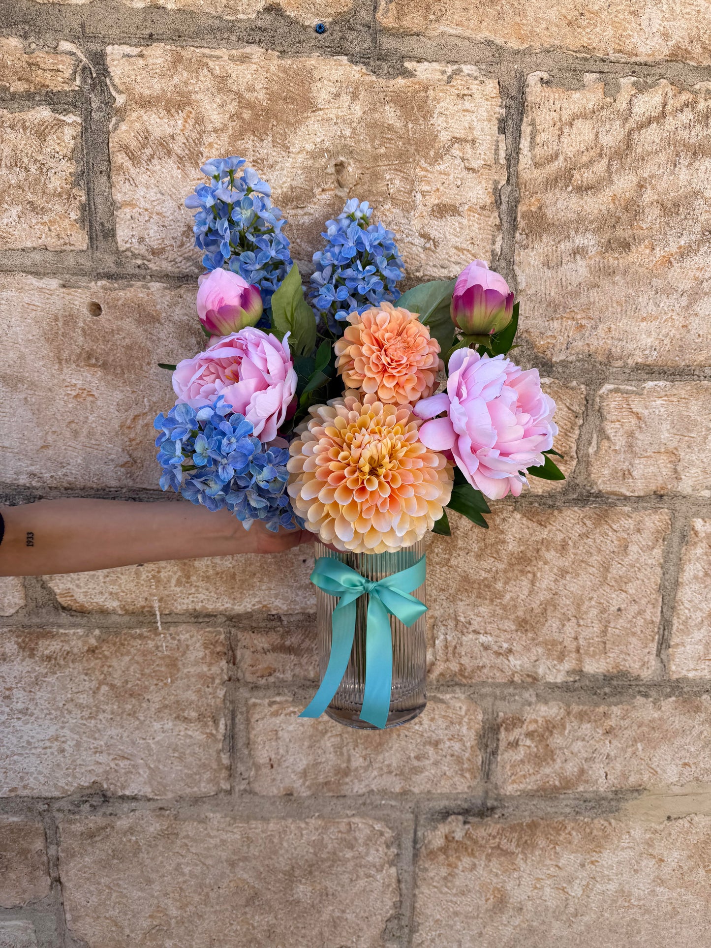 Faux Vase: Garden Blooms