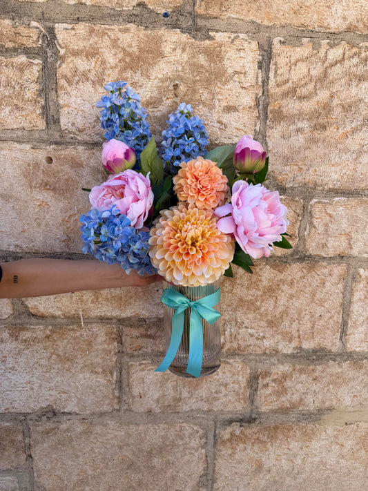 Faux Vase: Garden Blooms